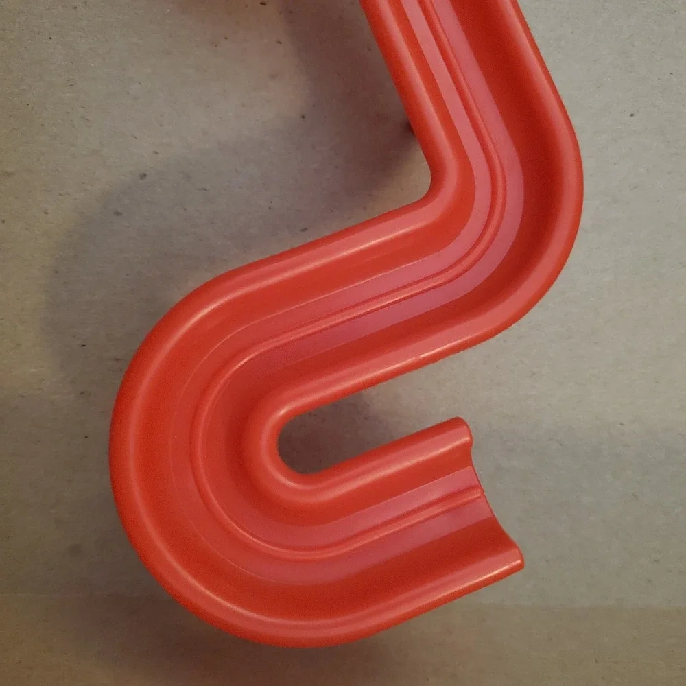 Orange Marble Run Replacement Track Piece Zigzag Slide Toy Part mouse trap